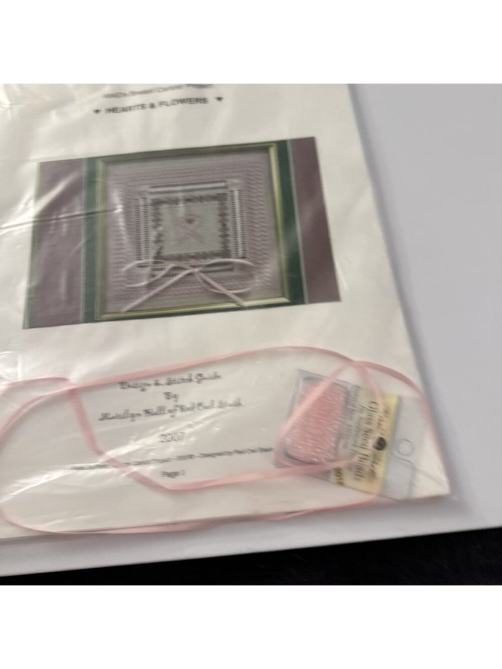 Hearts & Flowers: ANG Breast Cancer Beads Fabric Project Kit J13
